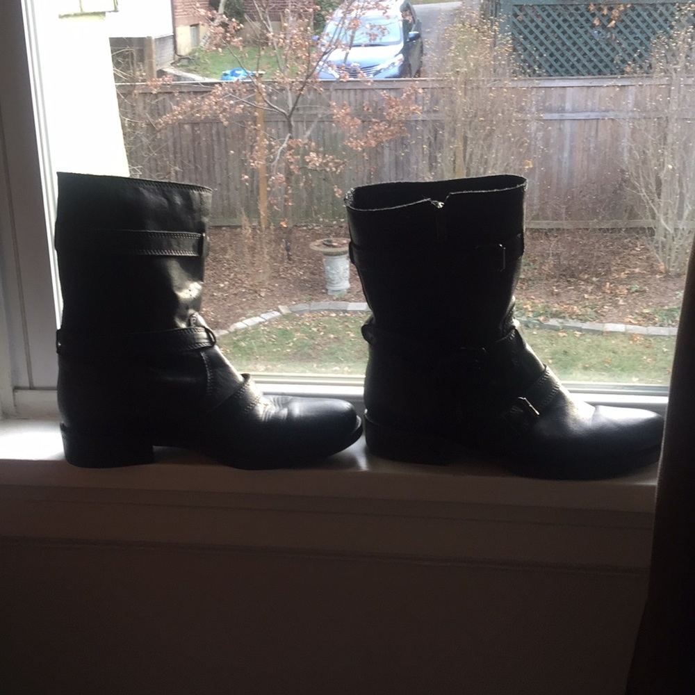 JCrew Motorcycle Boots black sz 8M